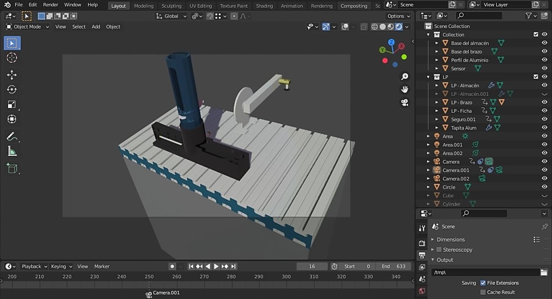 Blender, modelo